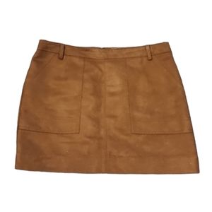 Hinge Faux Suade Mini skirt size S